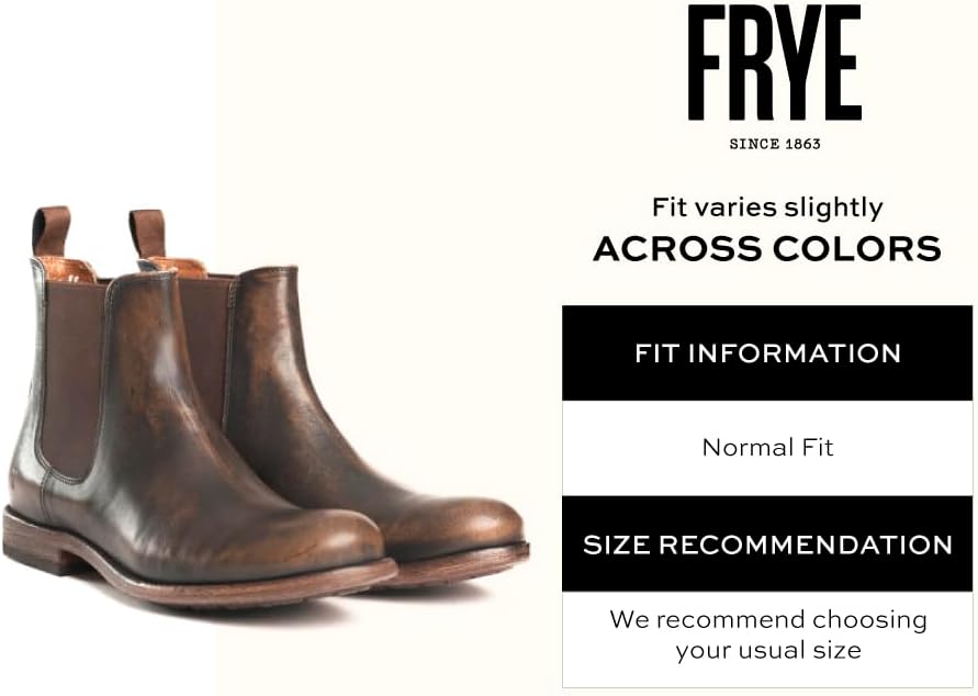 Мужские ботинки Frye Tyler Chelsea с гибкой конструкцией Блейк, эластичными боковыми панелями, удобной стелькой и полной кожаной подкладкой - высота голенища 15 см, темно-коричневый — фото 2