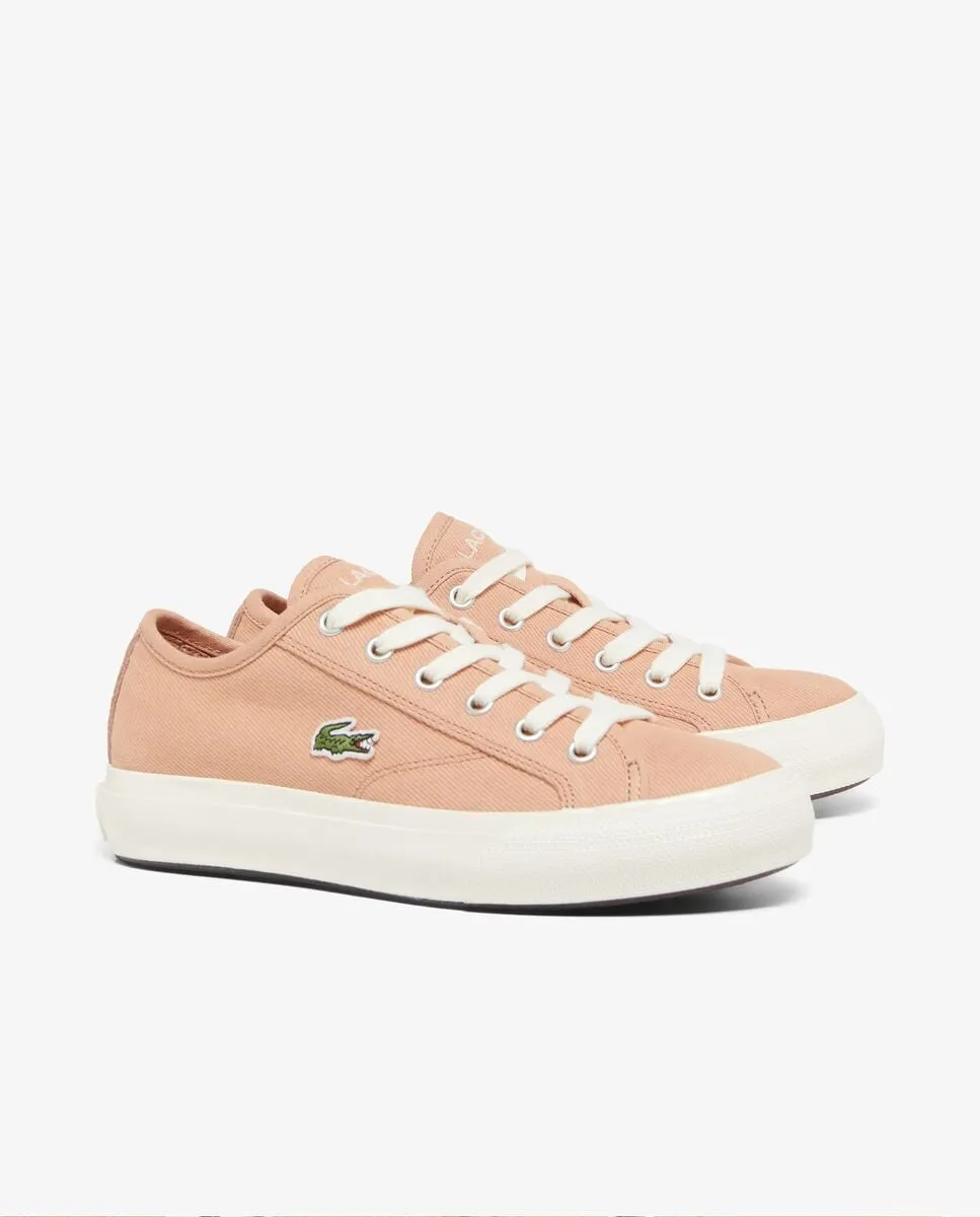 Кроссовки женские Backcourt розового цвета Lacoste, розовый — фото 4