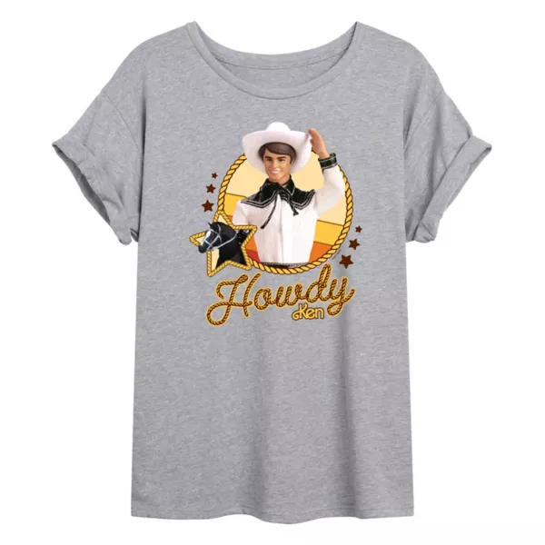 

Футболка Juniors Howdy Western Ken oversize Barbie, серый