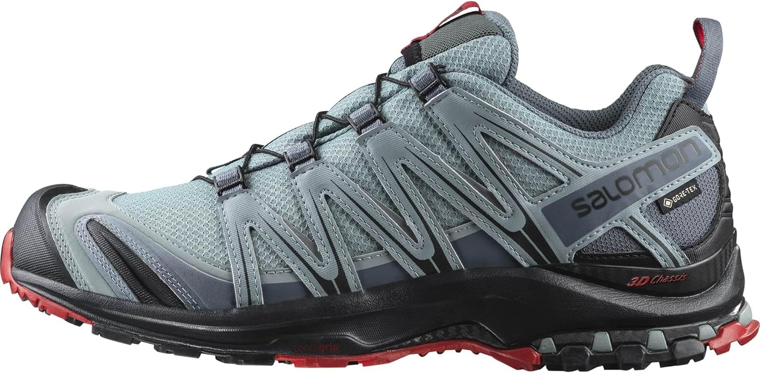 

Кроссовки для трейлраннинга Salomon Men’s XA PRO 3D Gore-Tex Waterproof, Lead/Black/Barbados Cherry