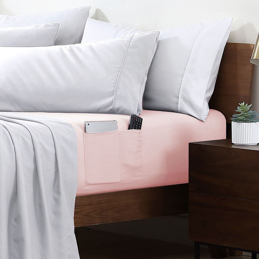 

Простыня на подкладке с 2 карманами Swift Home Smart Storage, цвет Blush