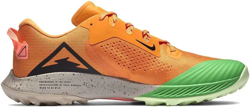 Мужские беговые кроссовки Nike Air Zoom Terra Kiger 6, черный/зеленый/розовый