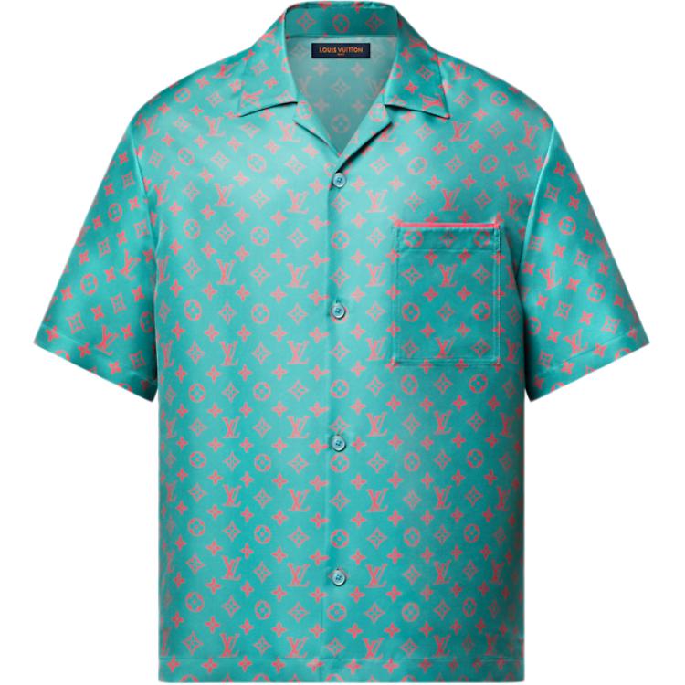 

LOUIS VUITTON Рубашка FW25 мужская зеленая
