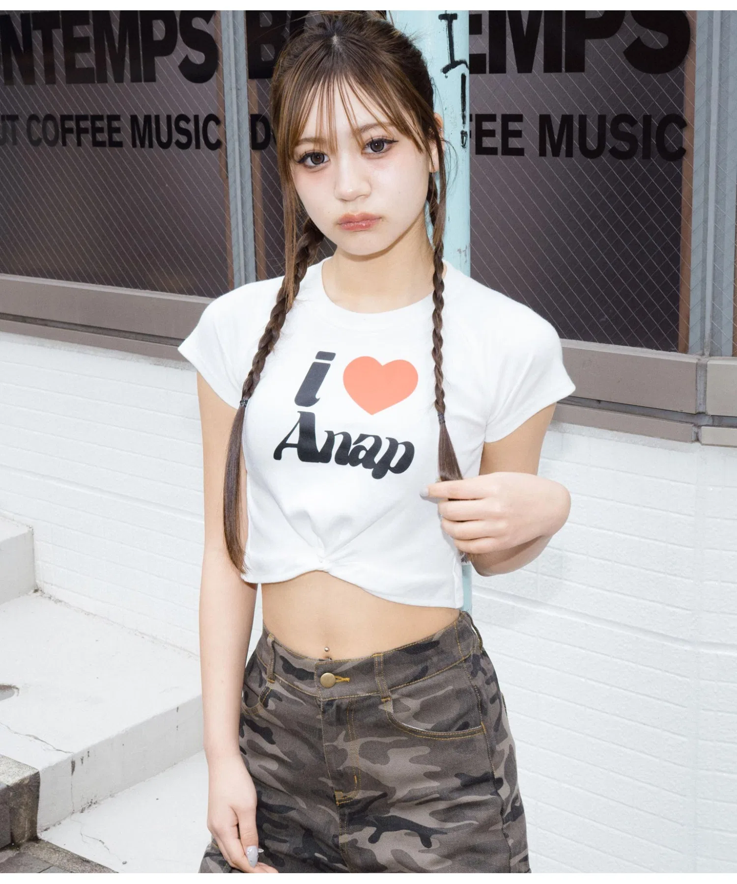 Детская футболка с логотипом ANAP GiRL белая
