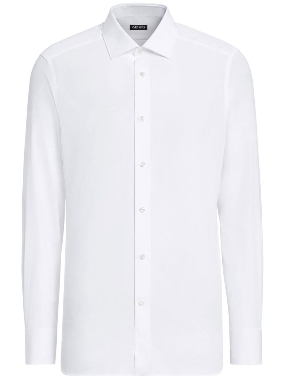 

Zegna рубашка строгого кроя, белый