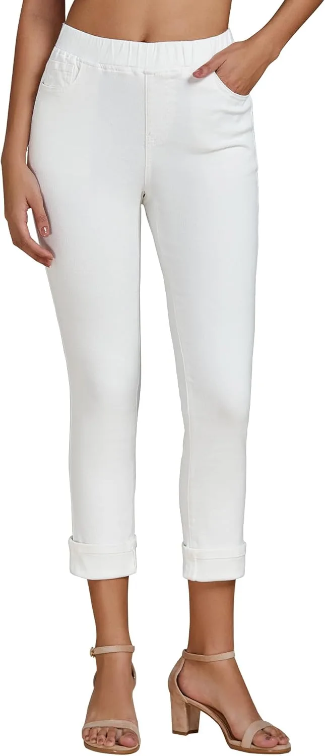 

Женские капри Vetinee с высокой талией на резинке