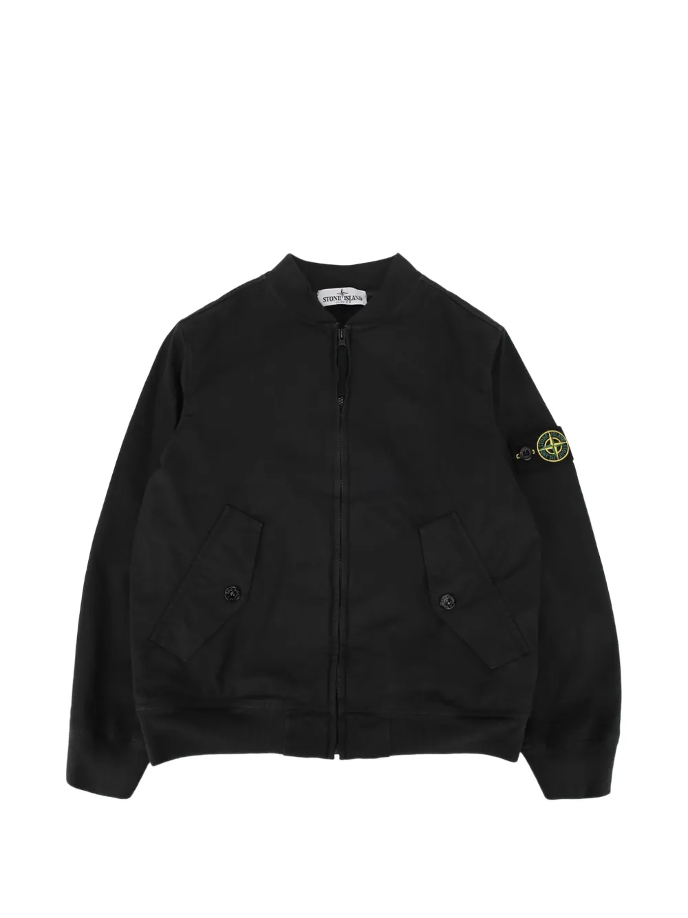 

Пиджак с накладными карманами Stone Island Junior, черный