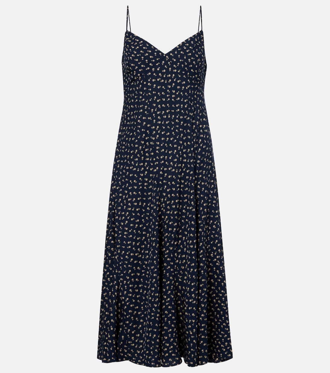 

Цветочное миди-платье Polo Ralph Lauren, 1986 Midnight Daisy