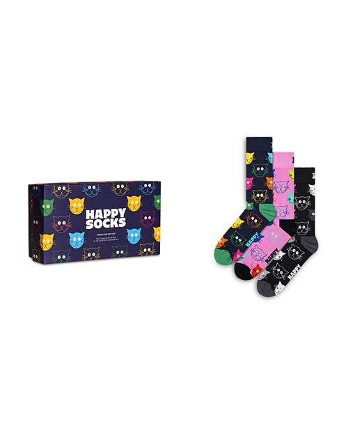 

Подарочный набор носков Mixed Cats Crew, 3 шт. Happy Socks, цвет Multi