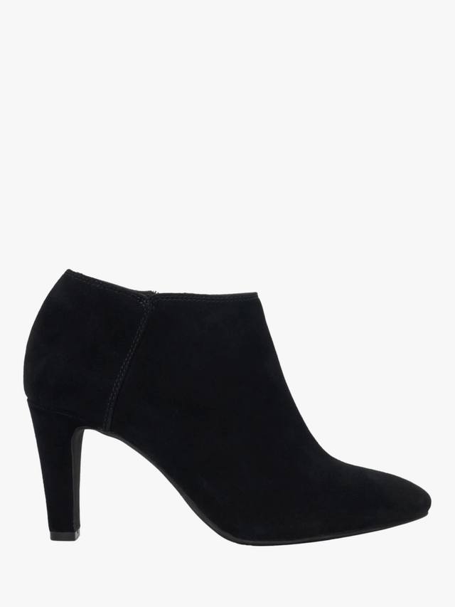 Обувь Omarah Wide Fit на каблуке из замши Dune London, Black