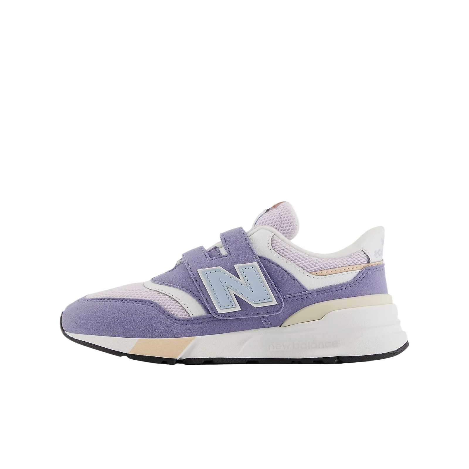 

New Balance Детские беговые кроссовки NB 997R, переливающиеся фиолетовый/светло-голубой хром