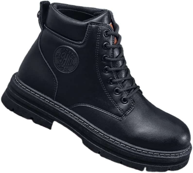 

Мужские высокие короткие ботинки большого размера - противоскользящие и прочные, модные и универсальные, подходят для путешествий и активного отдыха Fmshi, черный