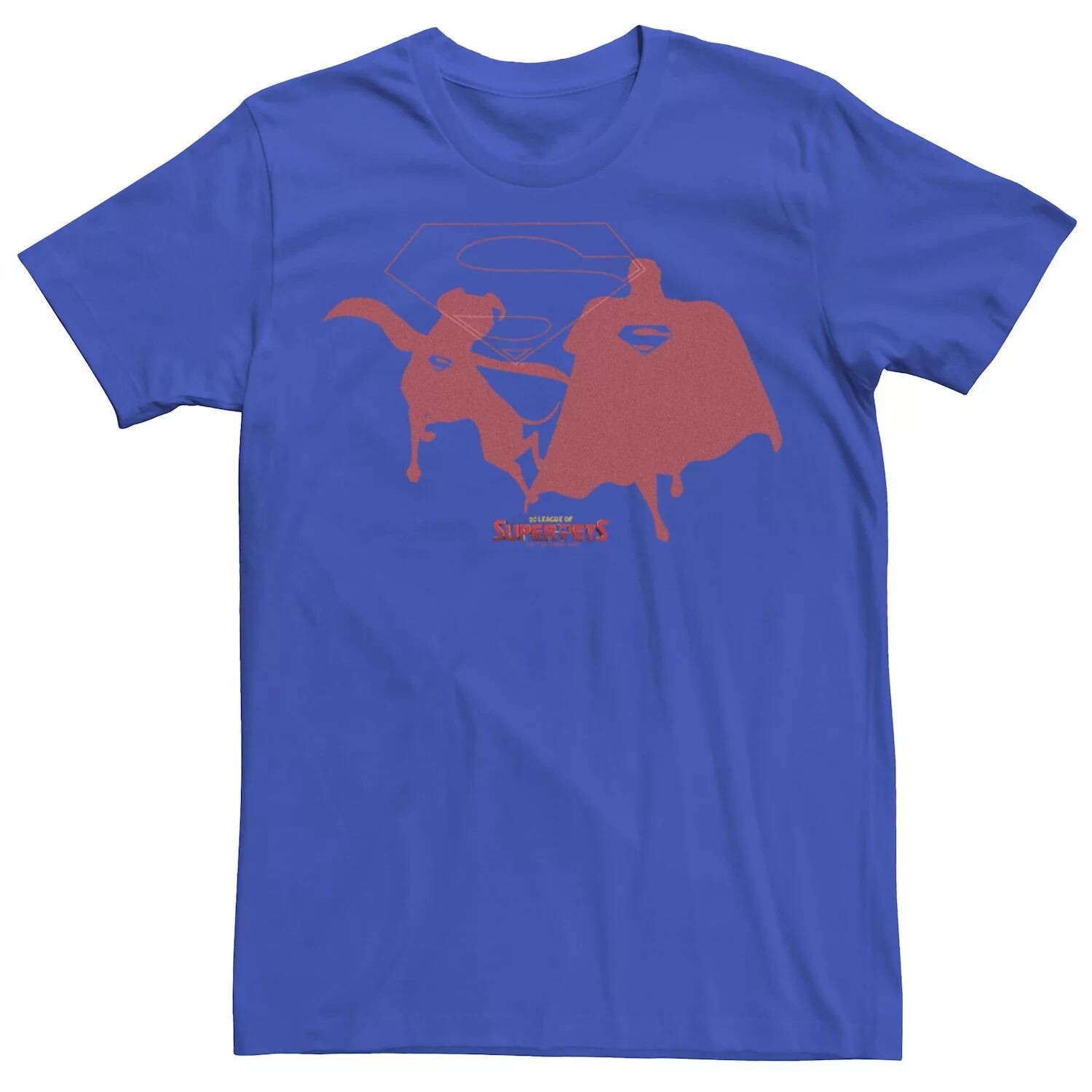 

Мужская футболка DC Super Pets Super Hero Duo Superman and Krypto Licensed Character
