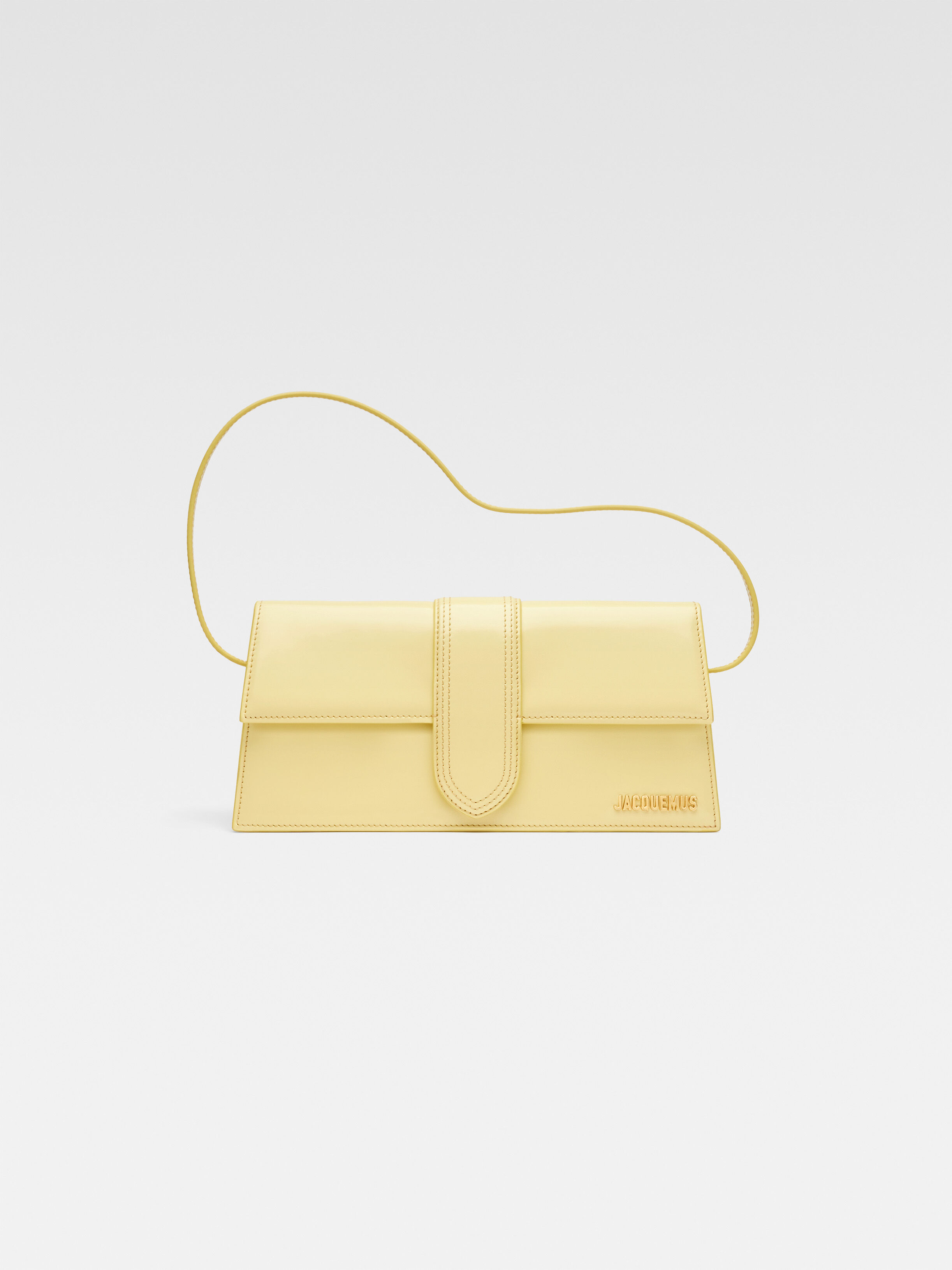 

Длинная сумка с клапаном JACQUEMUS The long Bambino, желтый