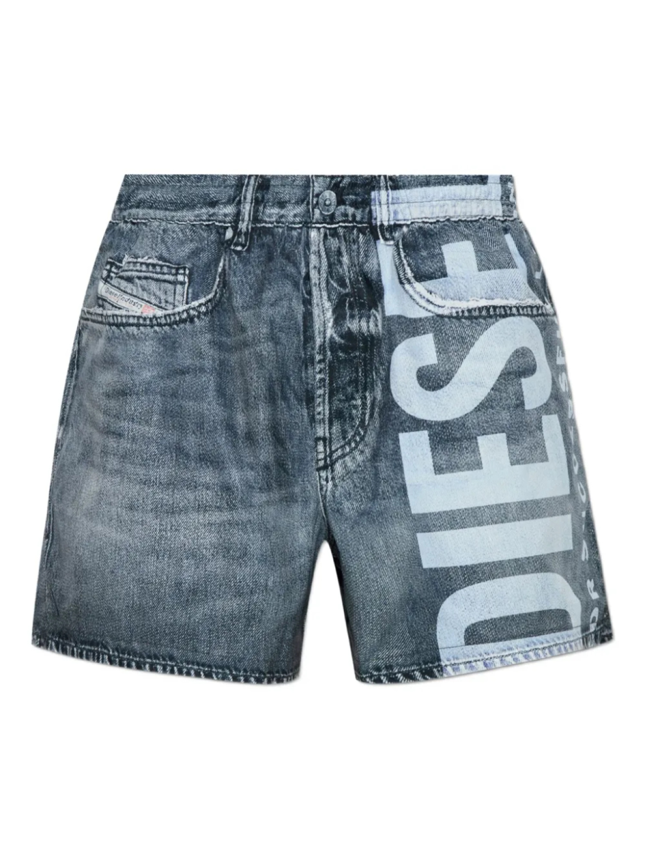 

Джинсовые шорты с логотипом Diesel, синий