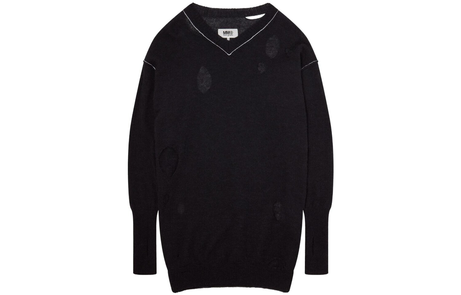 

Свитер женский Mm6 Maison Margiela широкий, черный
