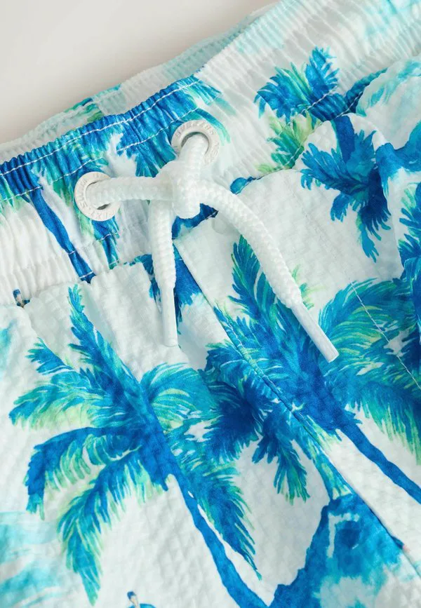 Плавки-Шорты стандартного кроя с принтом Next, Light Blue Palm — фото 2