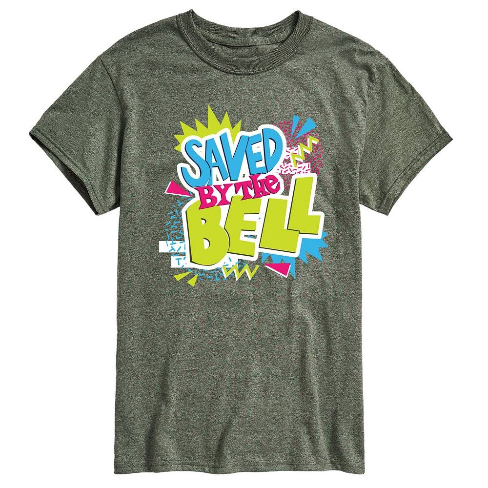 

Мужская футболка Saved By The Bell с рисунком Licensed Character, цвет Heather Military Green