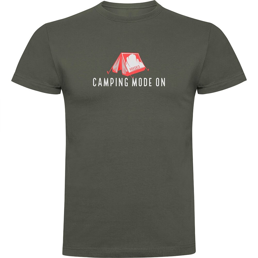 

Футболка с коротким рукавом Kruskis Camping Mode On, зеленый
