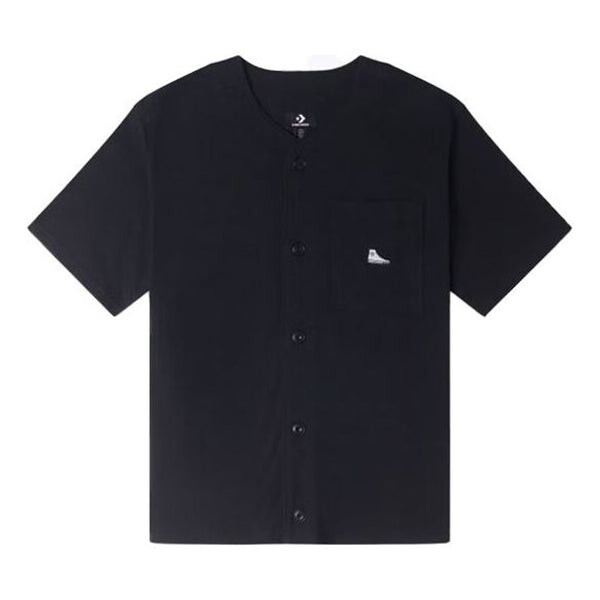 

Рубашка chuck taylor seasonal shirt 'black white' Converse, черный