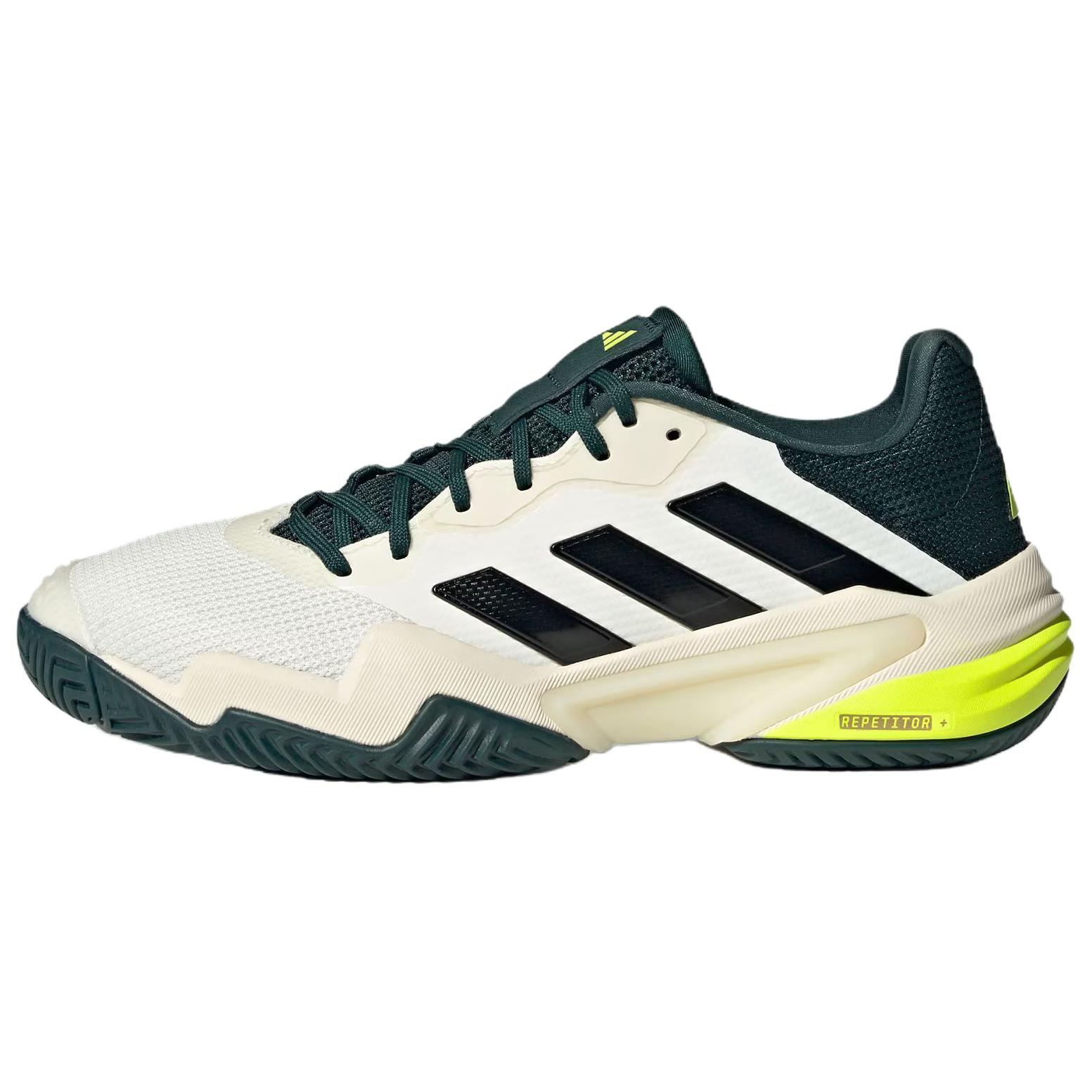 

Adidas Теннисные кроссовки Barricade 13 с противоскользящим покрытием, износостойкие, низкие, мужские, белые, зеленые