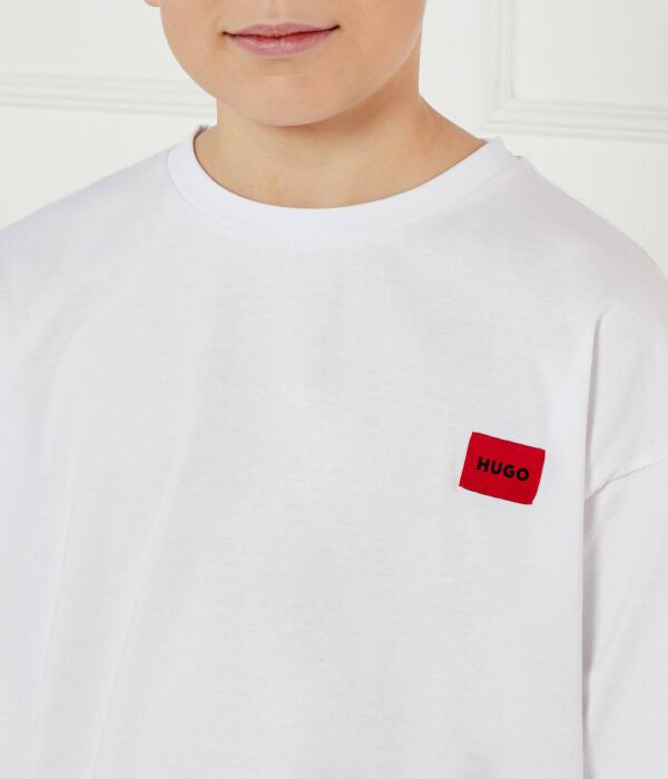 Футболки Relaxed fit Hugo Kids, белый — фото 4
