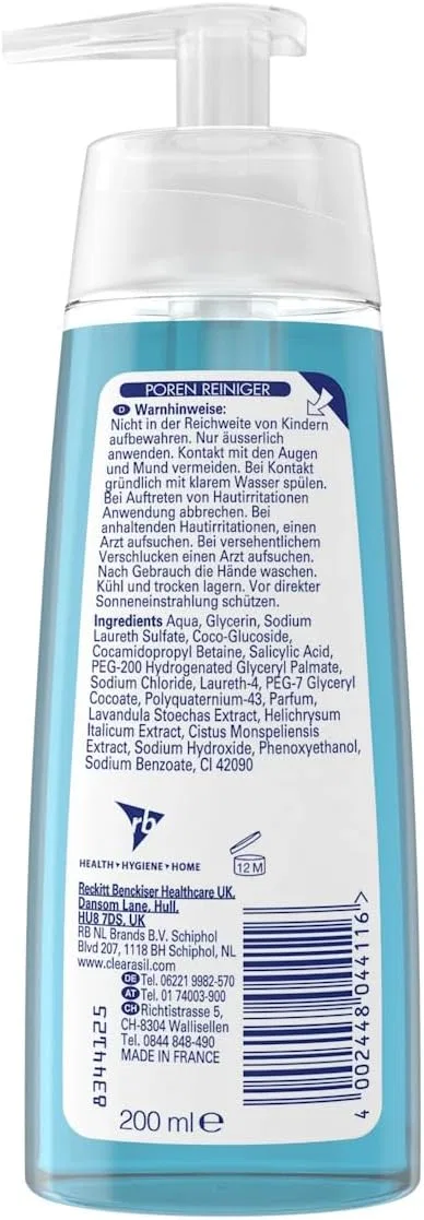 Гель для умывания Clearasil — Очищающий «Pore Cleanser Wash Gel» от — фото 2