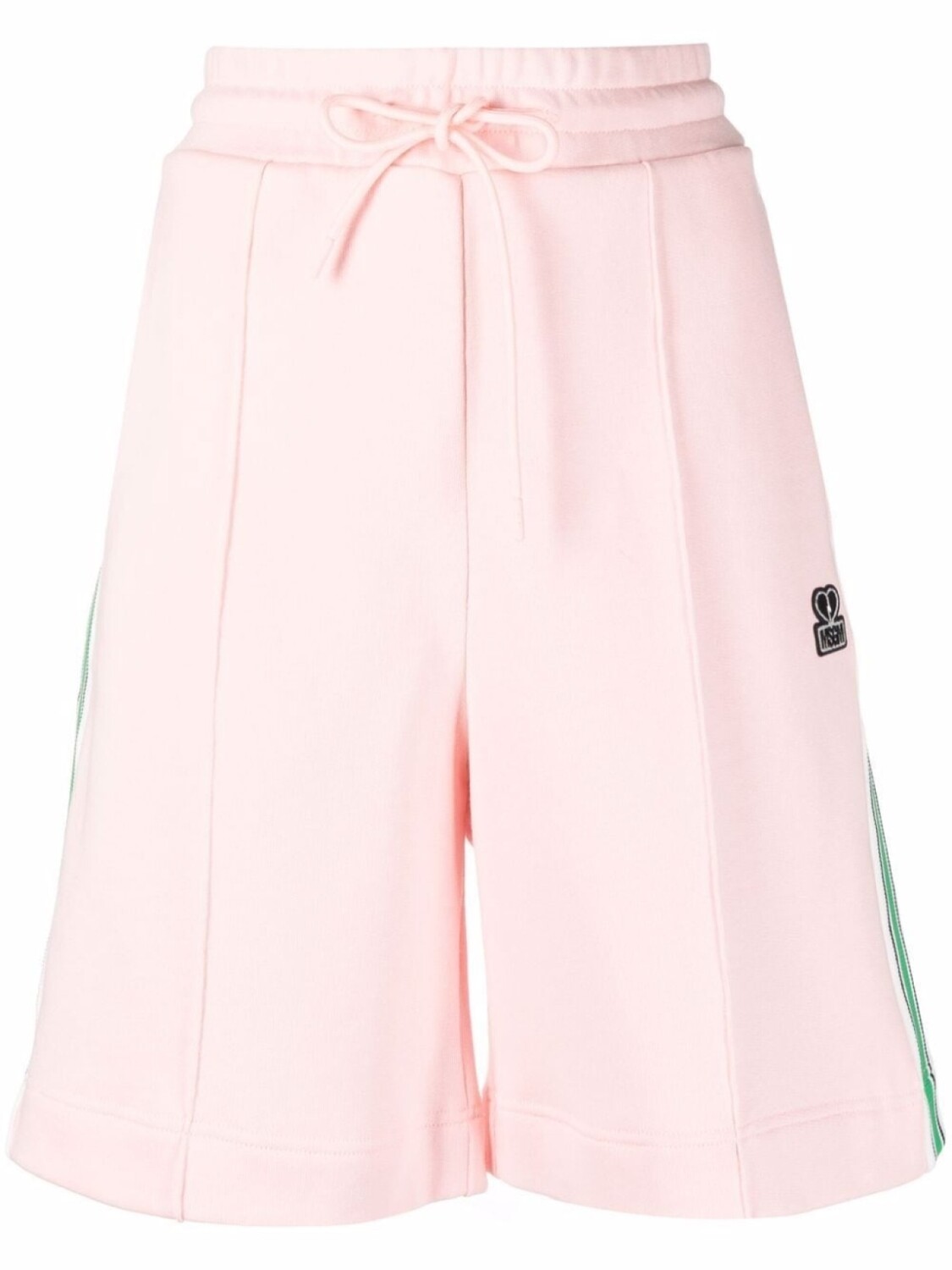 

MSGM расклешенные спортивные шорты, розовый