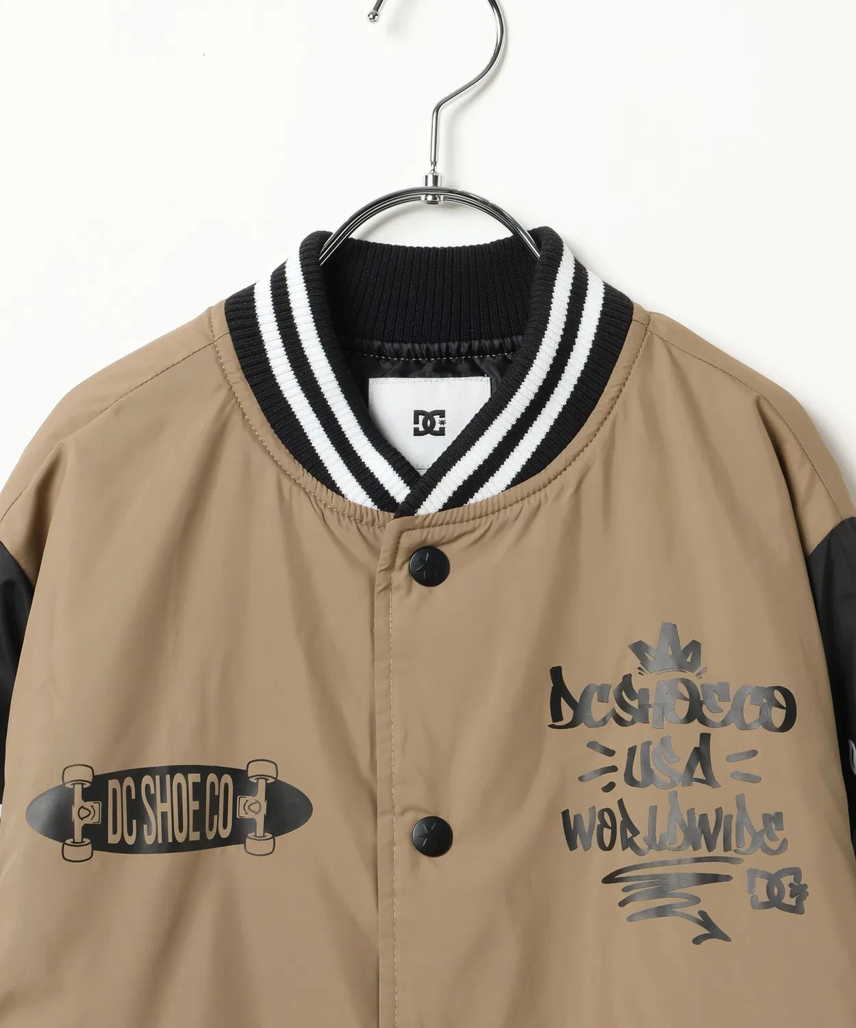 Куртка DC Shoes Varsity для детей, бежевая — фото 4