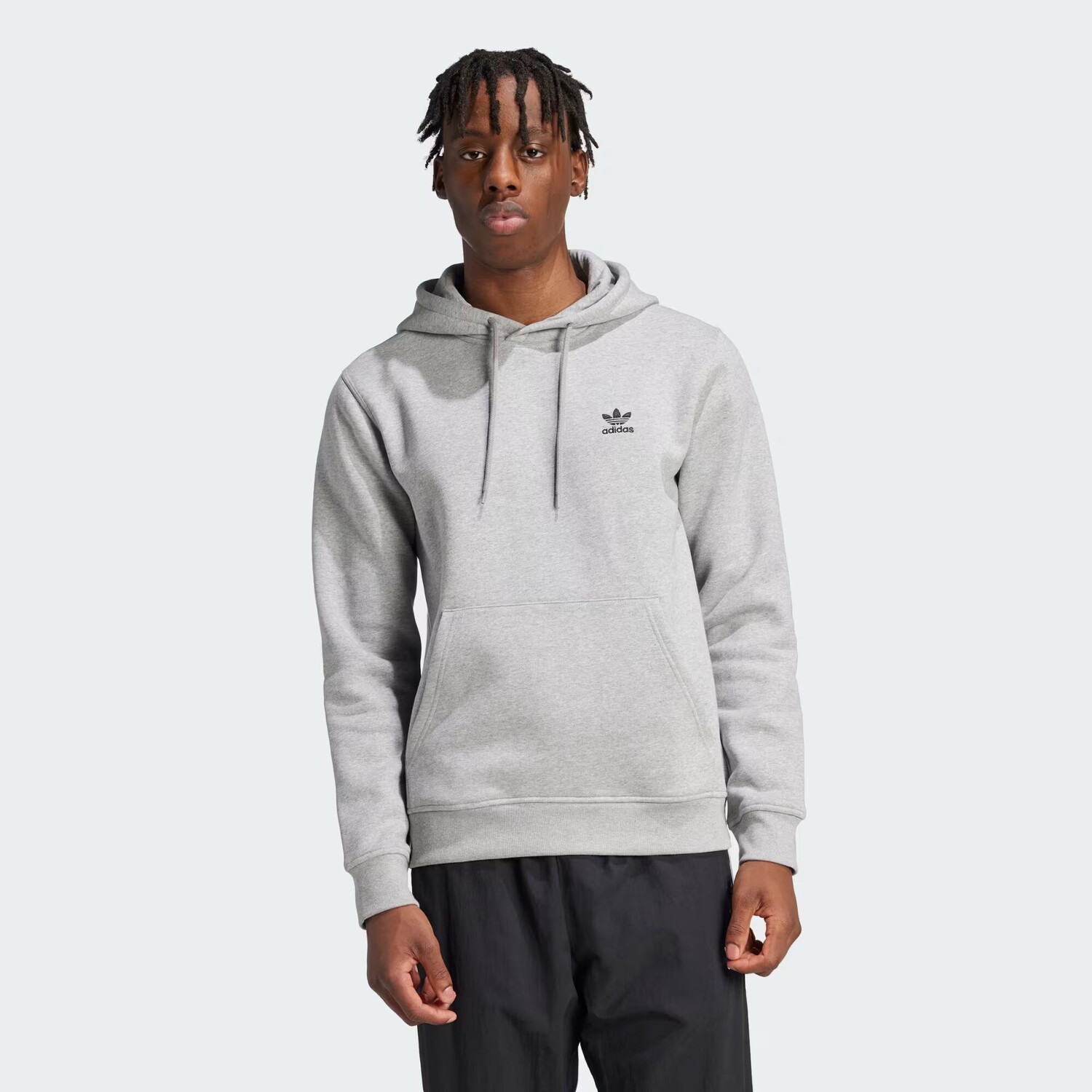 

Толстовка Trefoil Essentials Adidas, цвет Medium Grey Heather