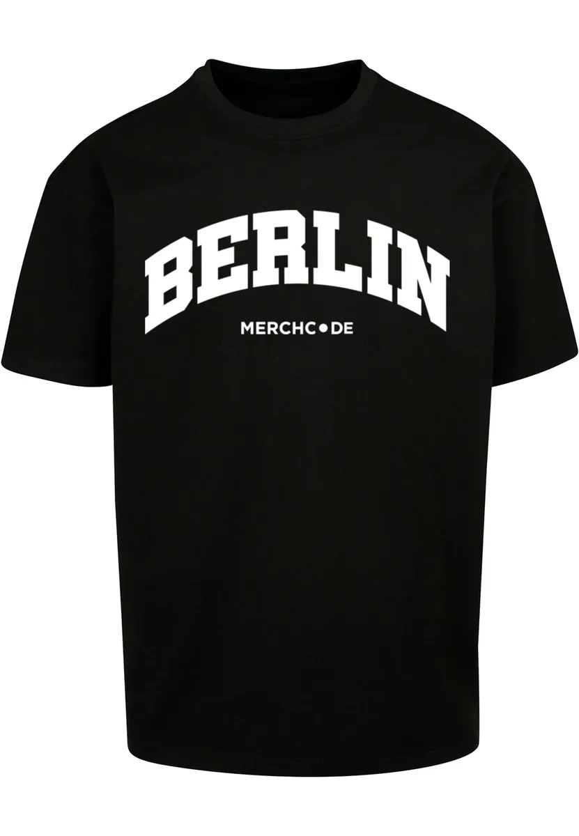 

Футболка Merchcode " Merchcode Men's Berlin Wording - Heavy Oversize Tee", черный