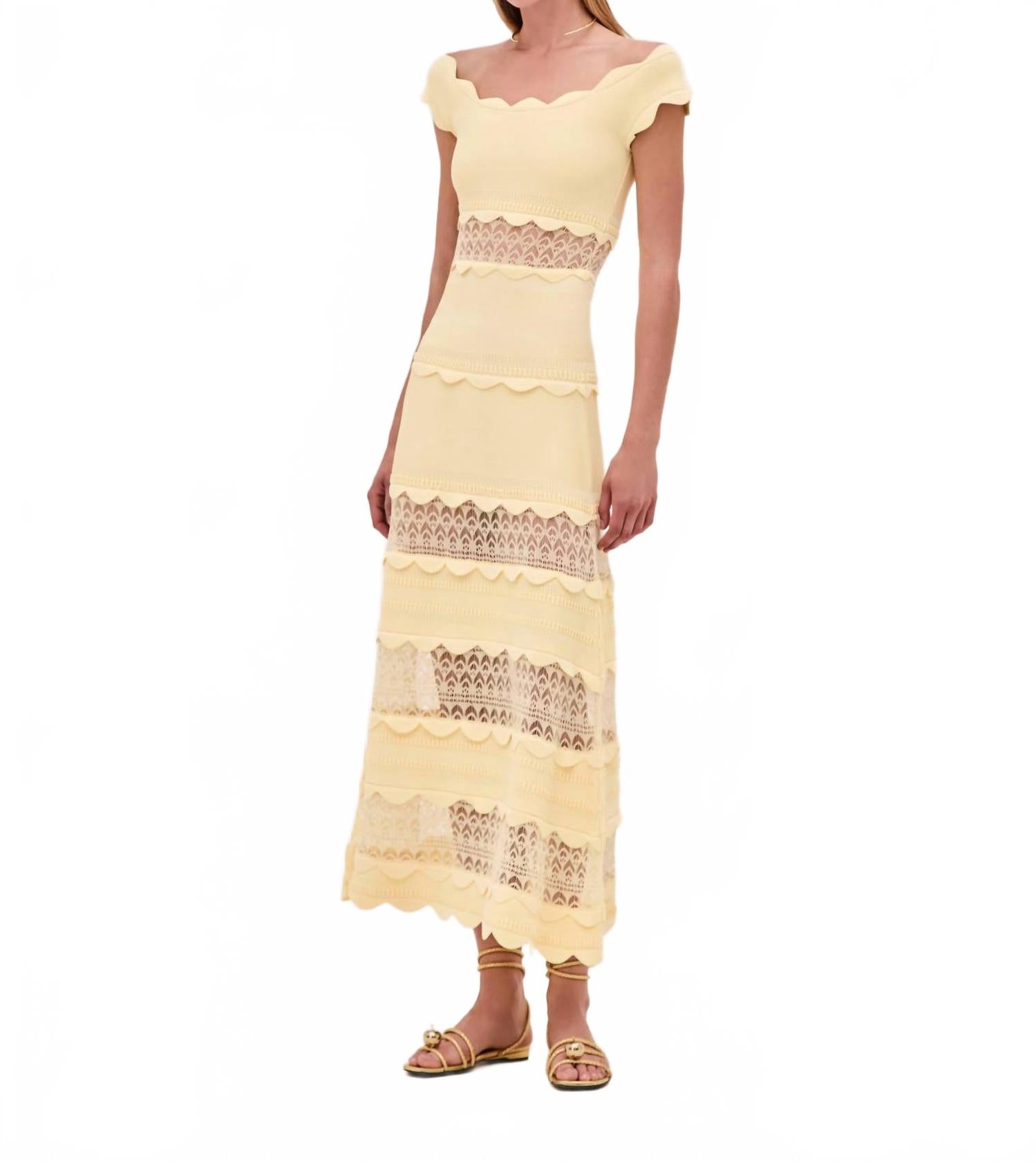 

Платье Saundra в цвете сливочного крема ALEXIS, кремовый