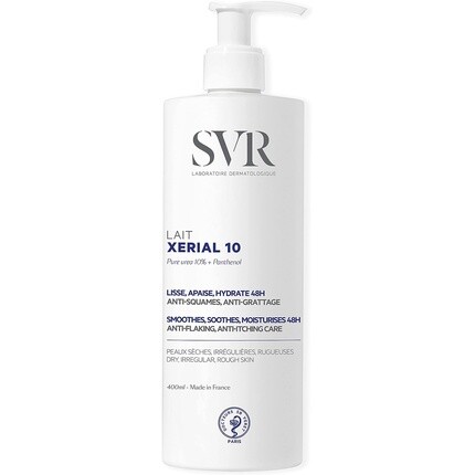 

SVR XERIAL10 Насыщенный лосьон для тела с 10% чистой мочевиной, пантенолом и маслом ши, увлажняющий крем на 48 часов для шелушащейся, чешуйчатой, пепельной, очень сухой кожи, склонной к псориазу, 400 мл