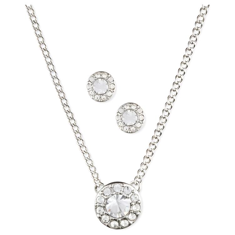 Givenchy Серебряный комплект с металлическим колье и серьгами-гвоздиками для женщин — фото 3