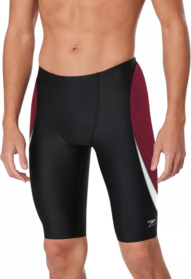 

Мужской купальник Speedo с джаммерами и краями, черный/бордовый
