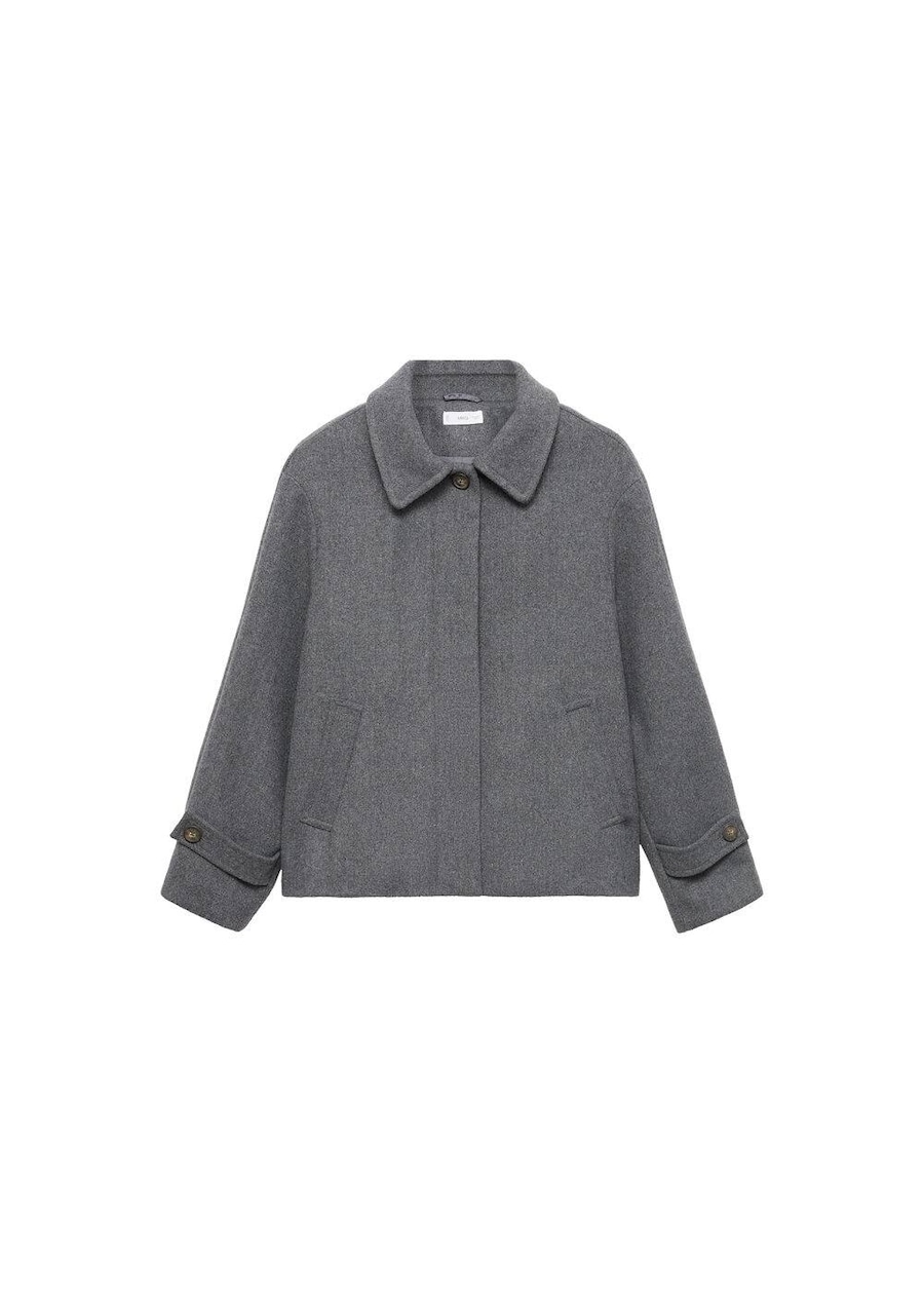 

Куртка межсезонная MANGO TEEN Parisg, серый