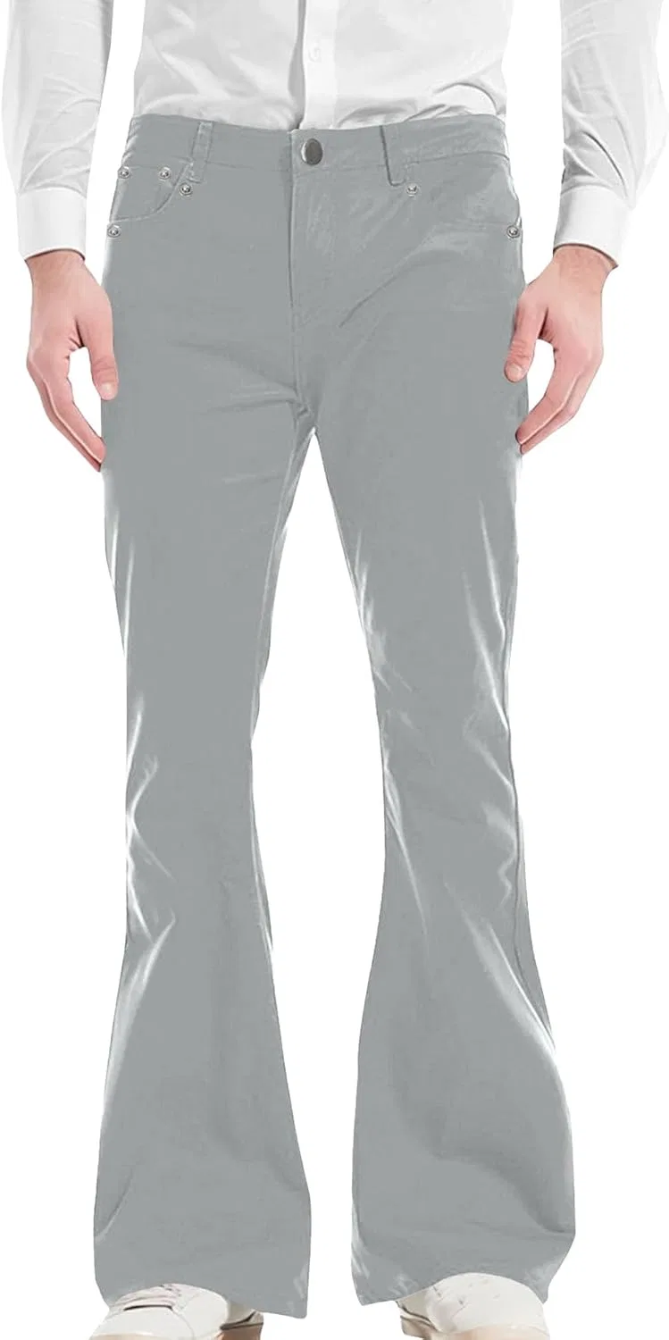Джинсы клеш Regular Fit, светло-серый
