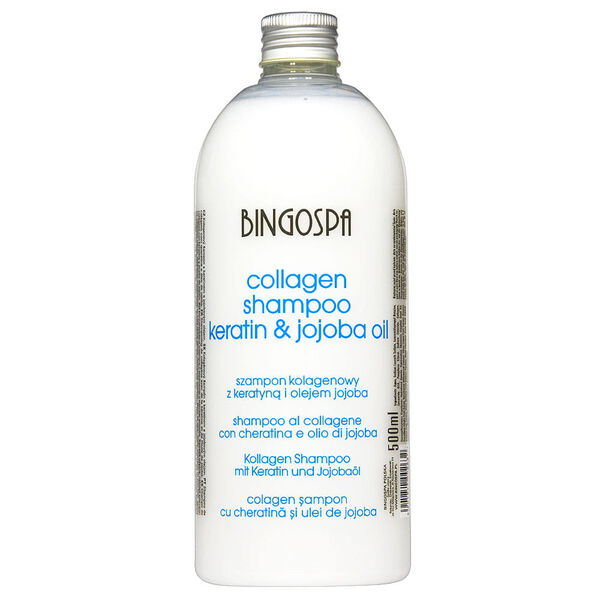 

Коллагеновый шампунь с кератином и маслом жожоба, 500 мл Bingospa