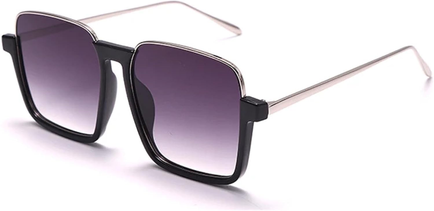 

Качественные винтажные модные солнцезащитные очки для мужчин и женщин, металлическая оправа, роскошные очки для вождения, дорожные солнцезащитные очки с защитой от УФ-излучения UV400 TKKTLLT, Silver Black Gray