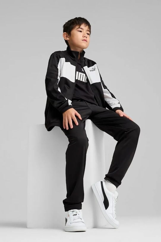

Детский спортивный костюм Poly Colorblock Suit B Puma, черный