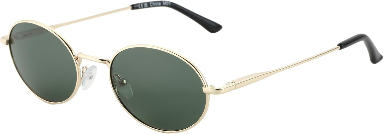 

Солнцезащитные очки ZENOTTIC овальной формы в стиле ретро для женщин и мужчин, поляризованные, с защитой от УФ-излучения UV400, унисекс, винтажный стиль, классические очки, Gold/Green