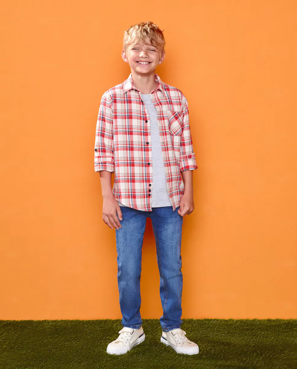 

Узкие джинсовые брюки для мальчика Kids El Corte Inglés, индиго