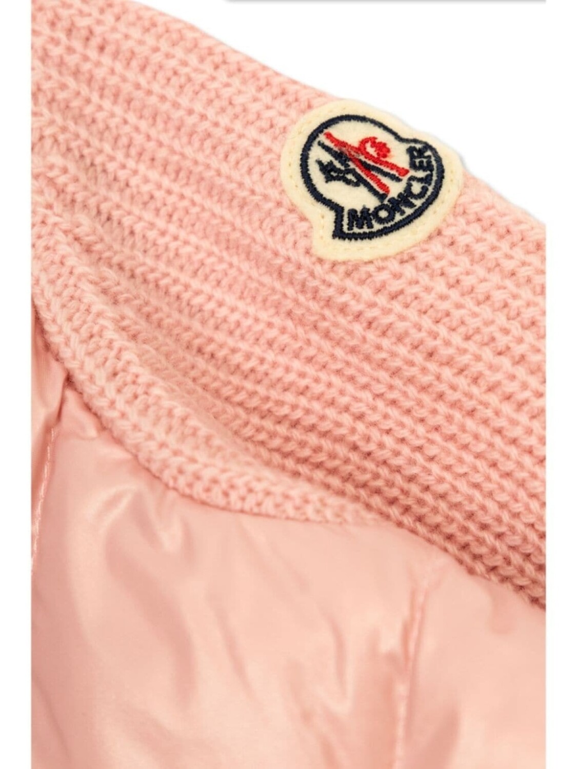 Moncler Enfant кардиган с подкладкой на молнии, розовый — фото 4