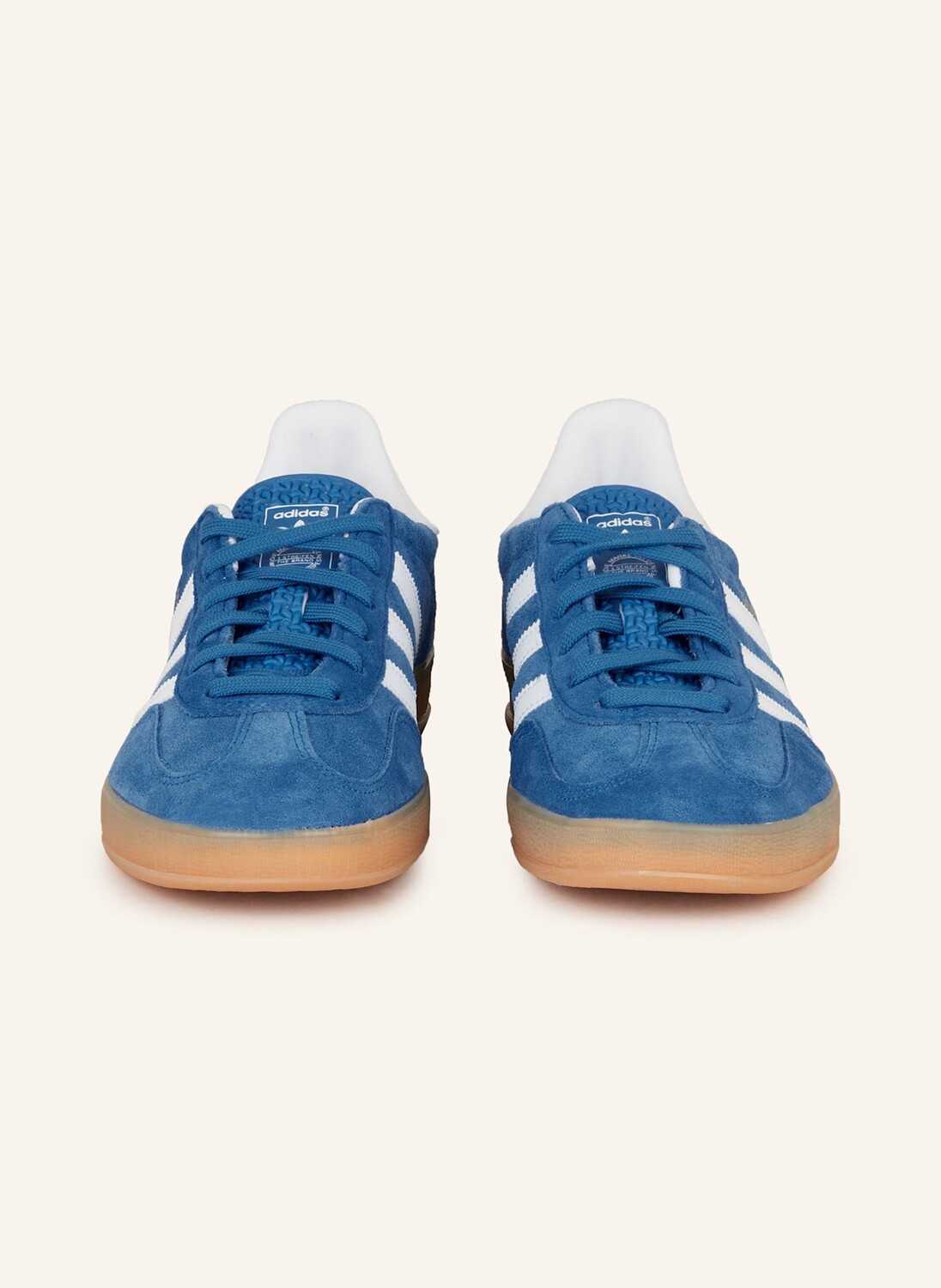Кроссовки газель комнатные Adidas Originals, синий — фото 3