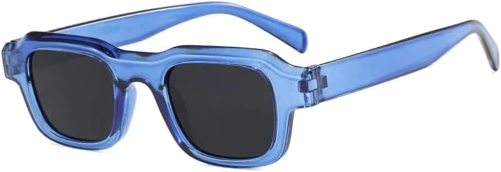 

Солнцезащитные очки с защитой от УФ-излучения UV400 | Утолщенная оправа, маленький размер | Линзы конфетных цветов для занятий спортом на открытом воздухе и вождения DSVIGF, Blue Gray