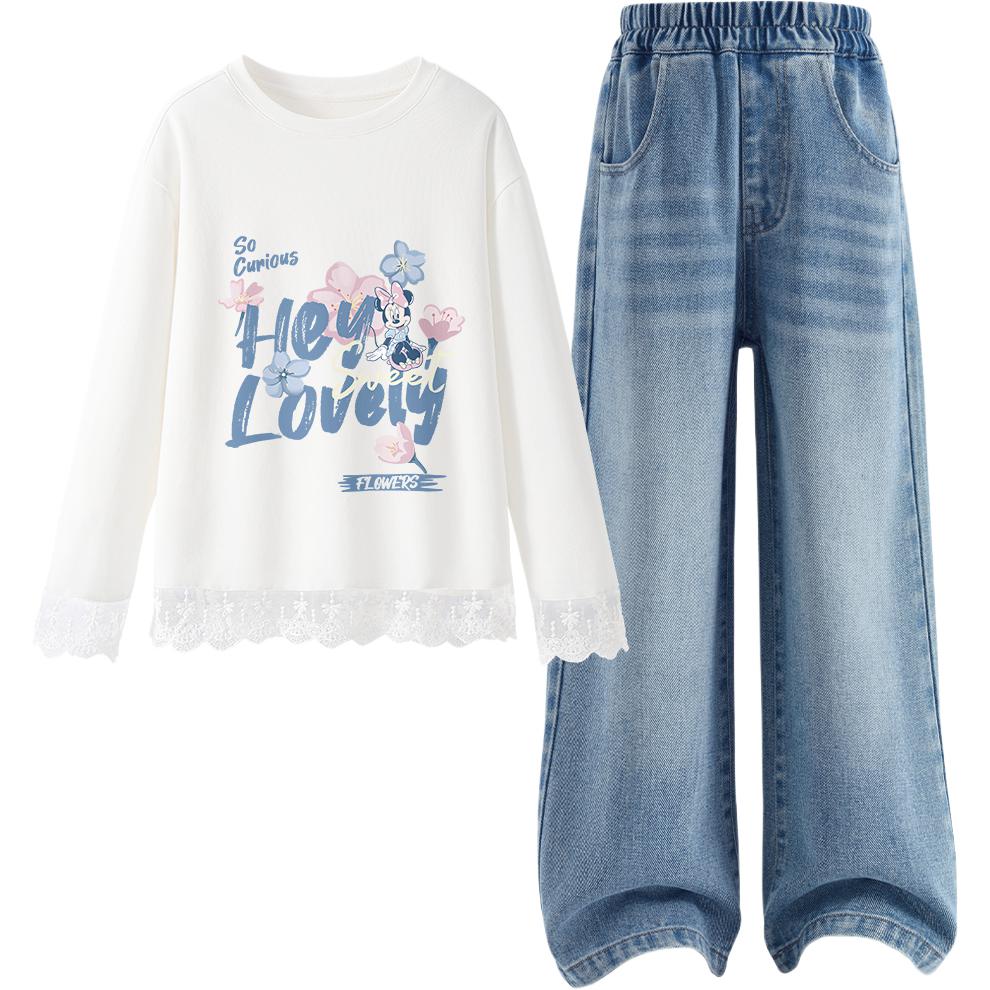 

Детская повседневная спортивная одежда Disney, светло-голубой