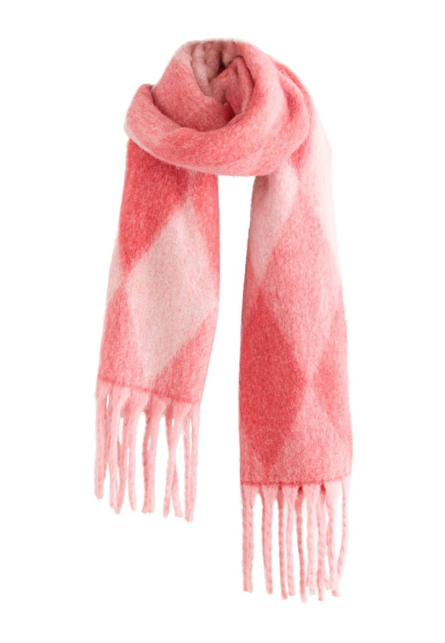 

Шарф Next Scarf, Red Pink Argyle/Pink