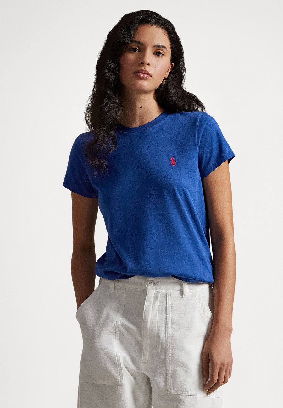 

Футболка Polo Ralph Lauren COTTON JERSEY CREWNECK T-SHIRT, Heritage Royal/Dark Blue, Синий, Футболка Polo Ralph Lauren COTTON JERSEY CREWNECK T-SHIRT, Heritage Royal/Dark Blue