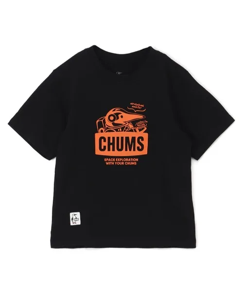 Детская футболка CHUMS Space Booby с принтом чёрная