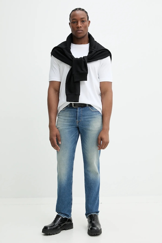 Хлопковая футболка T-MADJUST-R2 T-SHIRT Diesel, белый — фото 2